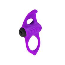 Фиолетовое эрекционное виброкольцо Lingus MAX Фиолетовый