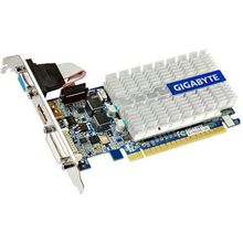 Видеокарта PCI-E 1024МБ GIGABYTE "GV-N210SL-1GI" (GeForce 210, DDR3, D-Sub, DVI, HDMI)