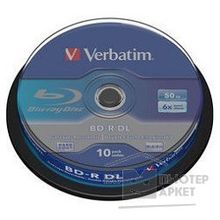 Verbatim Диск BD-R 6-x, 50 Gb, Cake Box 10шт диски 43746