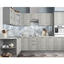 Кухня Капри Камень угловая с пеналами 1500х2800 (модульная)