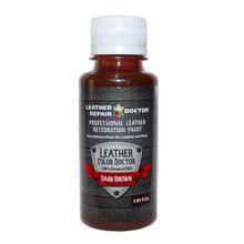 Полиуретановая краска для кожи Leather Color Doctor, темно-коричневый цвет, 125 мл