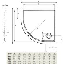 Душевой поддон Riho Zurich 284 (DA9200500000000) 100x100