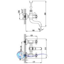 Смеситель для ванны Iddis Sam SAMSB02i02