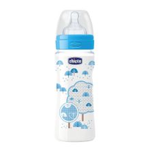 Бутылочка Chicco Well-Being Boy 4 мес.+, сил. соска, РР, 330 мл, 310205116