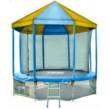 Батут OPTIFIT Like Blue 16ft 4,88 м с сине-желтой крышей