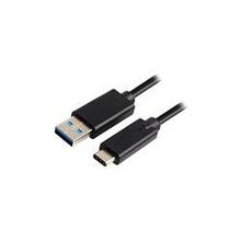 Кабель Celly, USB - USB Type-C, 1 м, черный