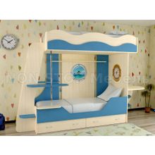 Кровать детская двухъярусная Кораблик-2