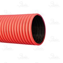 Труба гофрированная 200 мм двустенная красная
