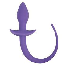 Bior toys Фиолетовая анальная втулка с хвостиком