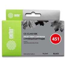 Картридж струйный Cactus CS-CLI451BK черный для Canon MG6340 5440 IP7240 (9.8мл)