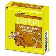 Expert Золотистые презервативы Expert  Расхититель гробниц  - 3 шт.