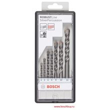 Bosch Набор сверл 4-5-6-6-8-10-12 мм Silver Percussion Robust Line (2607010545 , 2.607.010.545)