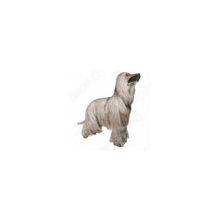 Сувенир из меха «Собака афганская». Цвет: кремовый