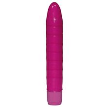Фиолетовый гладкий вибромассажер Soft Wave - 18,5 см. Фиолетовый