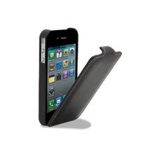 Melkco Leather Case for Apple iPhone 4 (Black LC)