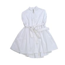 Leya.me Платье из хлопка с молнией и воланом LG-027