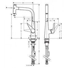 Смеситель Hansgrohe Talis Select S 72821800 для кухонной мойки