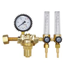 FoxWeld Регулятор FoxWeld WR420-F2 (аргоновый углекислотный, 1 манометр, 2 расходомера, вентиль, пр-во FoxWeld КНР)