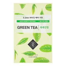 Тканевая маска для лица с экстрактом семян Зеленого чая Etude House 0.2 Air Mask Green Tea 5шт