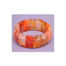 Бусики-Колечки Браслет Сердолик "Энигма" арт. бНСР-57(25-10)-18-1