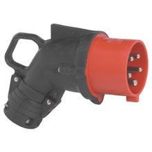 Угловая вилка Hypra - IP 44 - 3К+Н+З - 32 А - резина | код 052854 | Legrand