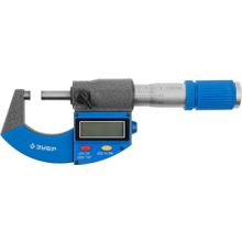 Микрометр ЗУБР "ЭКСПЕРТ" гладкий цифровой, МКЦ 25, диапазон 0-25мм, шаг измерения 0,001мм