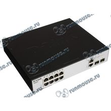 Коммутатор 1U 19" RM D-Link "DES-3200-10 C1A" 8 портов 100Мбит сек. + 1 порт 1Гбит сек. SFP + 1 порт SFP, управляемый (oem) [110758]