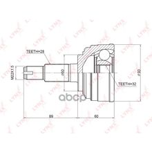 Шрус Наружный | Перед Прав Лев | LYNXauto арт. CO3401