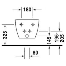 Биде подвесное Duravit Happy D.2 2258150000