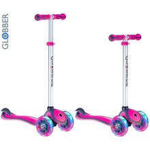 442-110 Самокат GLOBBER PRIMO PLUS с 3 светящимися колесами Pink