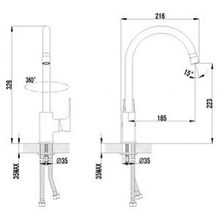 Смеситель Lemark plus Factor LM1605C для кухонной мойки