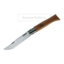 Нож "OPINEL" 12VRN, складной, #113120, 120 мм, "ятаган" материал рукояти - бук