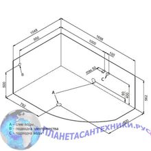 Акриловая ванна Aquanet Allento 170x100 L