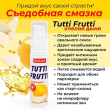 Гель-смазка Tutti-frutti со вкусом сочной дыни - 30 гр. (204876)