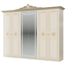 Мэри-Мебель Шкаф 6-ти дверный Грация цвет слоновая кость ID - 292381