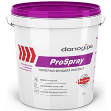 ДАНОГИПС ПроСпрей шпатлевка для машинного нанесения (15л=25кг)   DANOGIPS ProSpray шпаклевка полимерная финишная для машинного нанесения (15л=25кг)