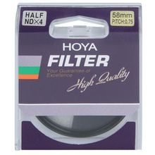 Фильтр нейтрально-серый HOYA HALF ND x4 58mm 76084