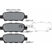 Колодки Тормозные Дисковые | Зад | Textar арт. 2387101