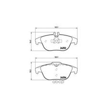 Колодки Тормозные Дисковые | Зад | Brembo арт. P50068