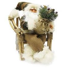 Maxitoys Дед Мороз в плетеном кресле, с музыкой (MT-C041403-40)