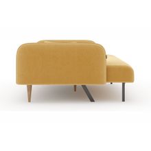 Алмаз. Любимый дом Бьерн Диван трёхместный (Горчичный, ткань UNI IDEA 1028)