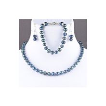 Бусики-Колечки Комплект Жемчуг "Классика 8" арт.П4155