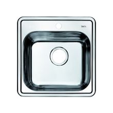 Мойка из нержавеющей стали квадратная 48,5x48,5см, полированная, Strit, Iddis STR48P0i77