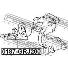 Ролик Натяжной Приводного Ремня Toyota Land Cruiser Prado Grj12# Kdj12# Rzj12# Trj12# Vzj12# 2002.09-2009.08 [Jp] Febest арт. 0187GRJ200