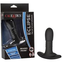 Черный массажер простаты Eclipse Beaded Probe - 12,75 см. (163106)