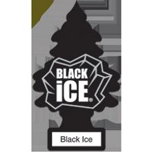 Ароматизатор Елочка Little Trees U1P-10155-RUSS Черный лед Black Ice