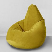 MyPuff кресло мешок Груша Горчица, размер Стандарт, мебельная ткань: b_295