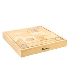 Конструктор ALATOYS К2400 Городок неокрашенный (40 дет)