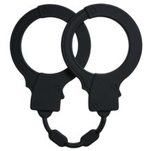 Lola toys Чёрные силиконовые наручники Stretchy Cuffs Black (черный)