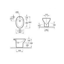 Биде напольное Jacob Delafon Patio EBB0002-00